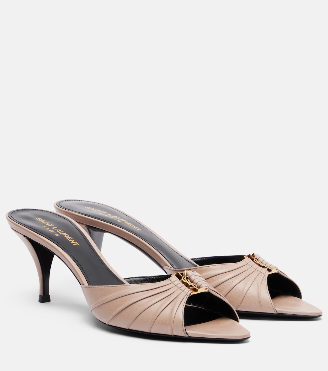 Pantoletten Babylone 60 aus Leder | Saint Laurent