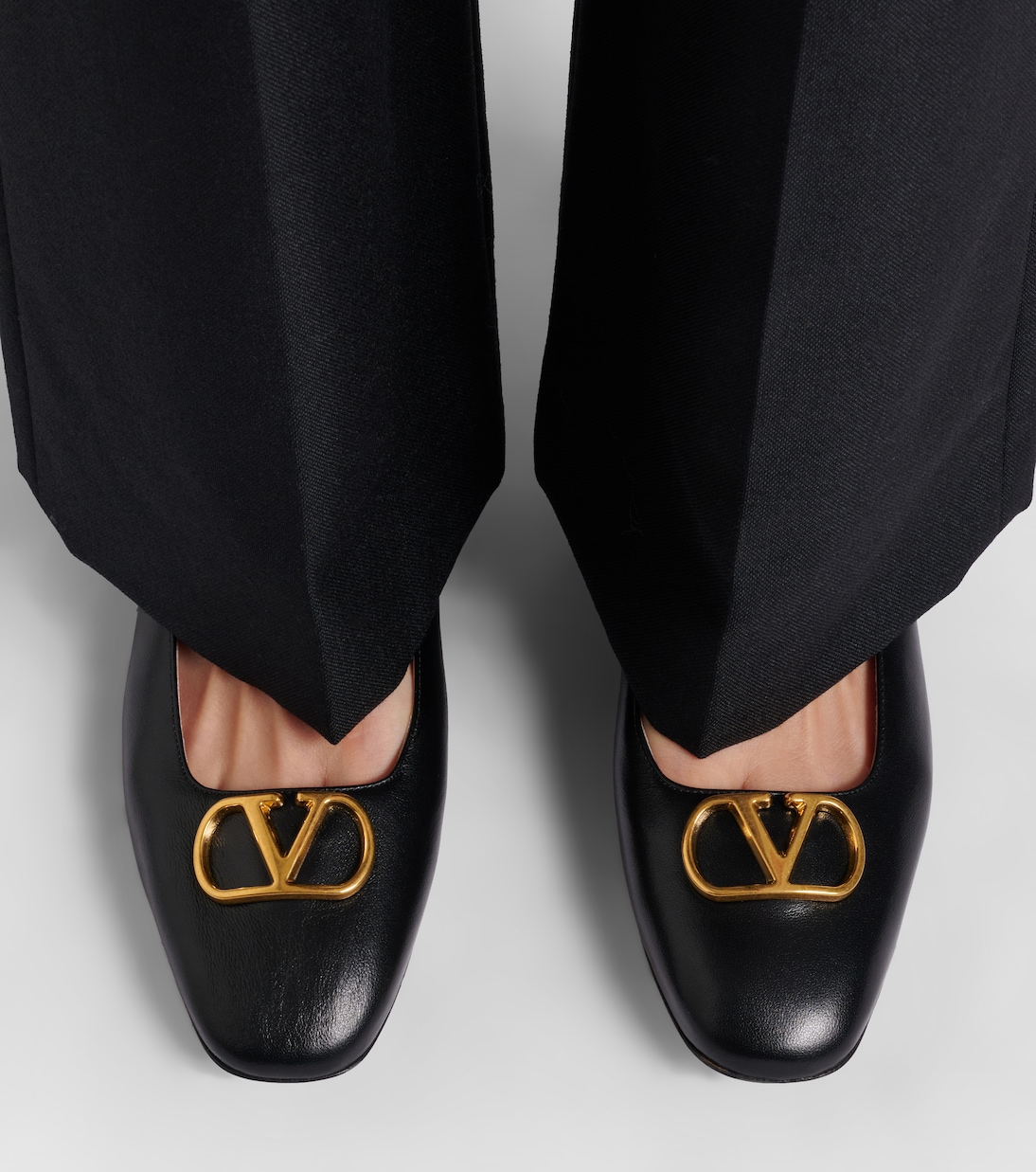 Ballerines VLogo en cuir | Valentino Garavani