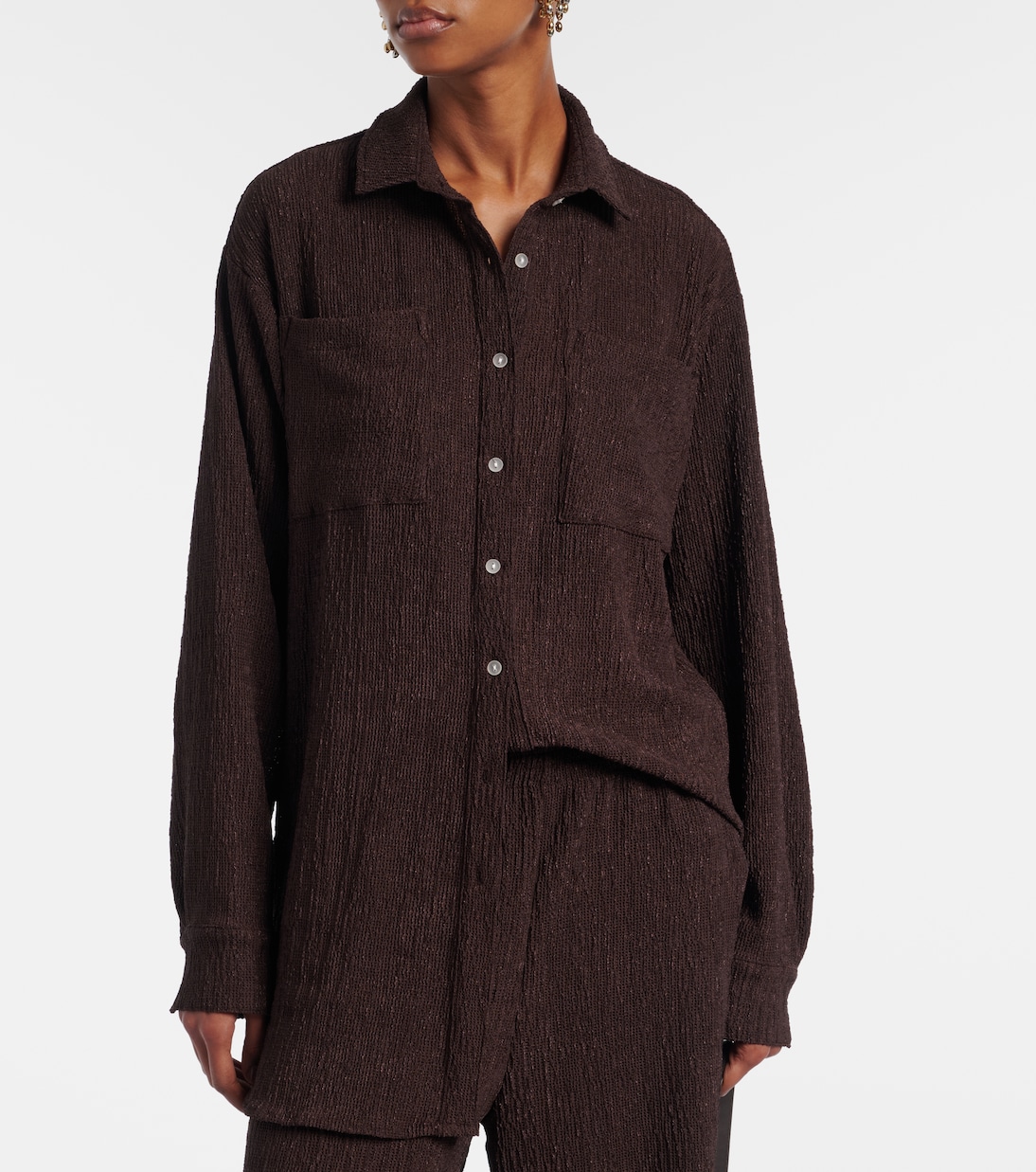 Mika seersucker shirt | Jade Swim