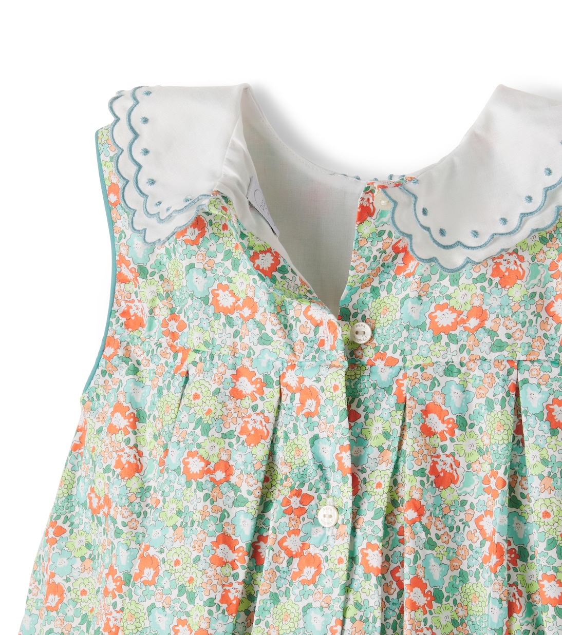 Floral pleated cotton dress | Pepa London