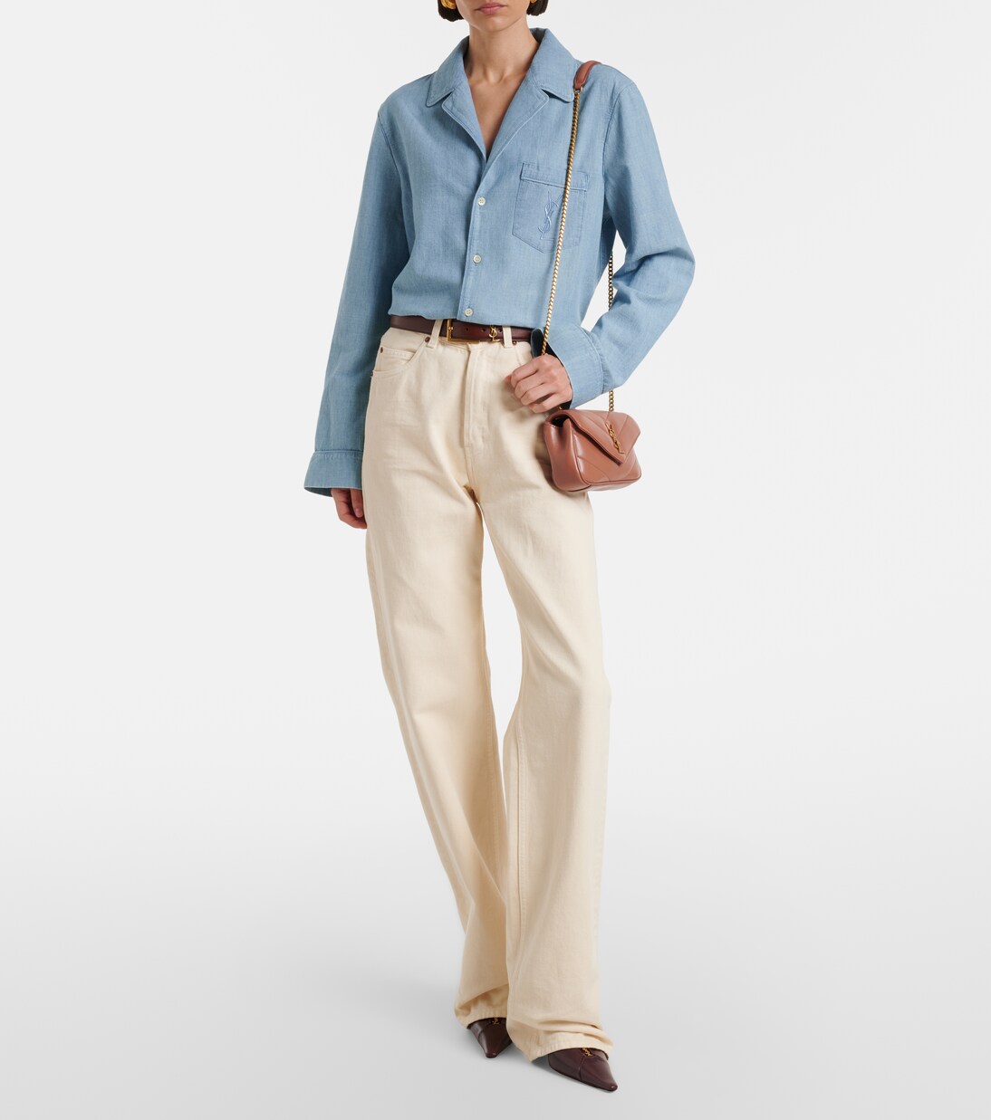 Borsa a spalla Loulou Mini in pelle | Saint Laurent