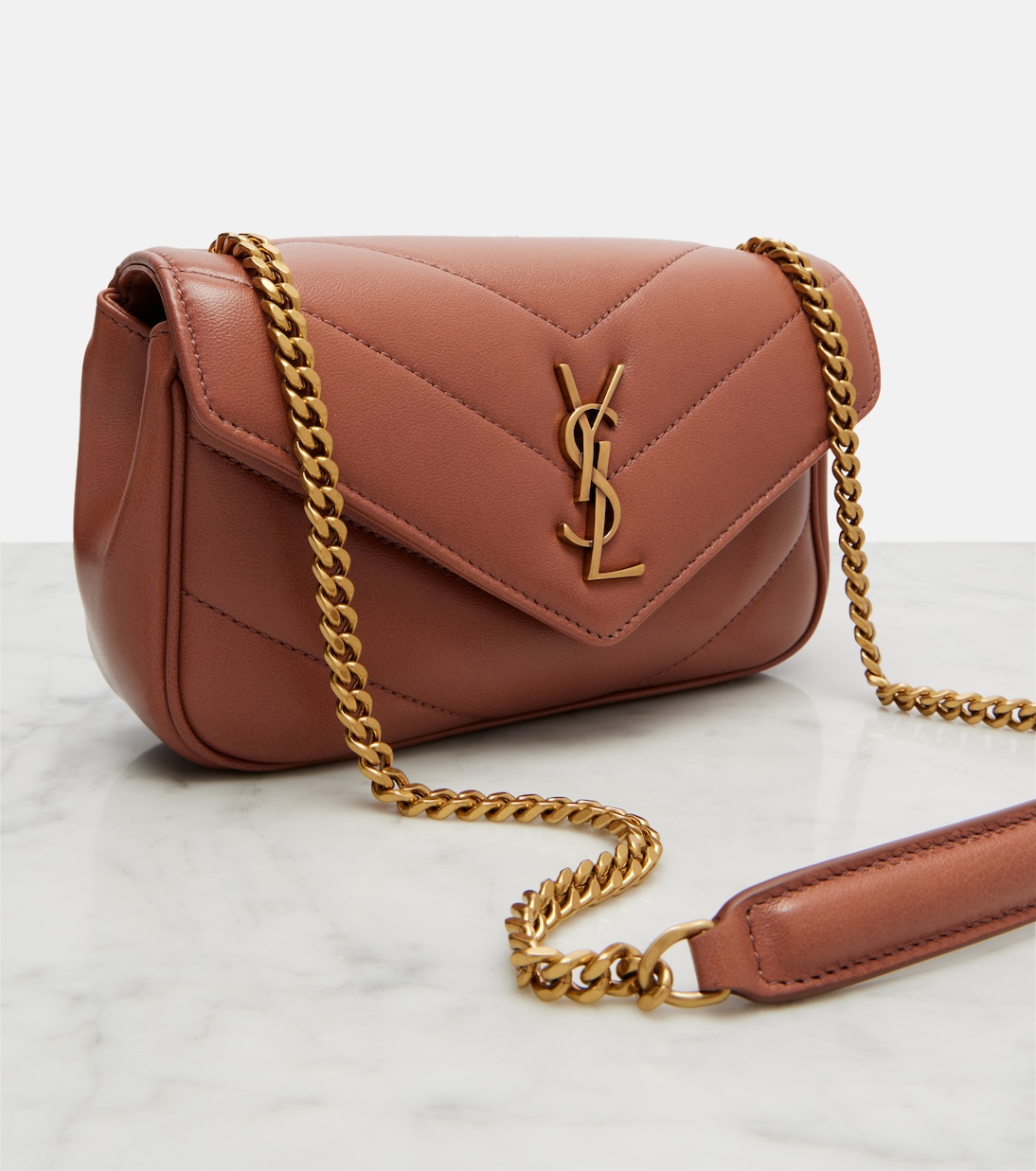 Borsa a spalla Loulou Mini in pelle | Saint Laurent