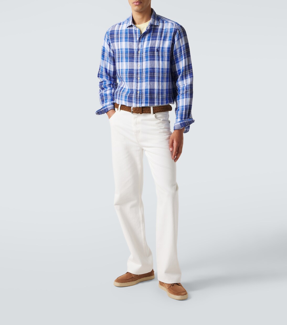Checked linen shirt | Polo Ralph Lauren