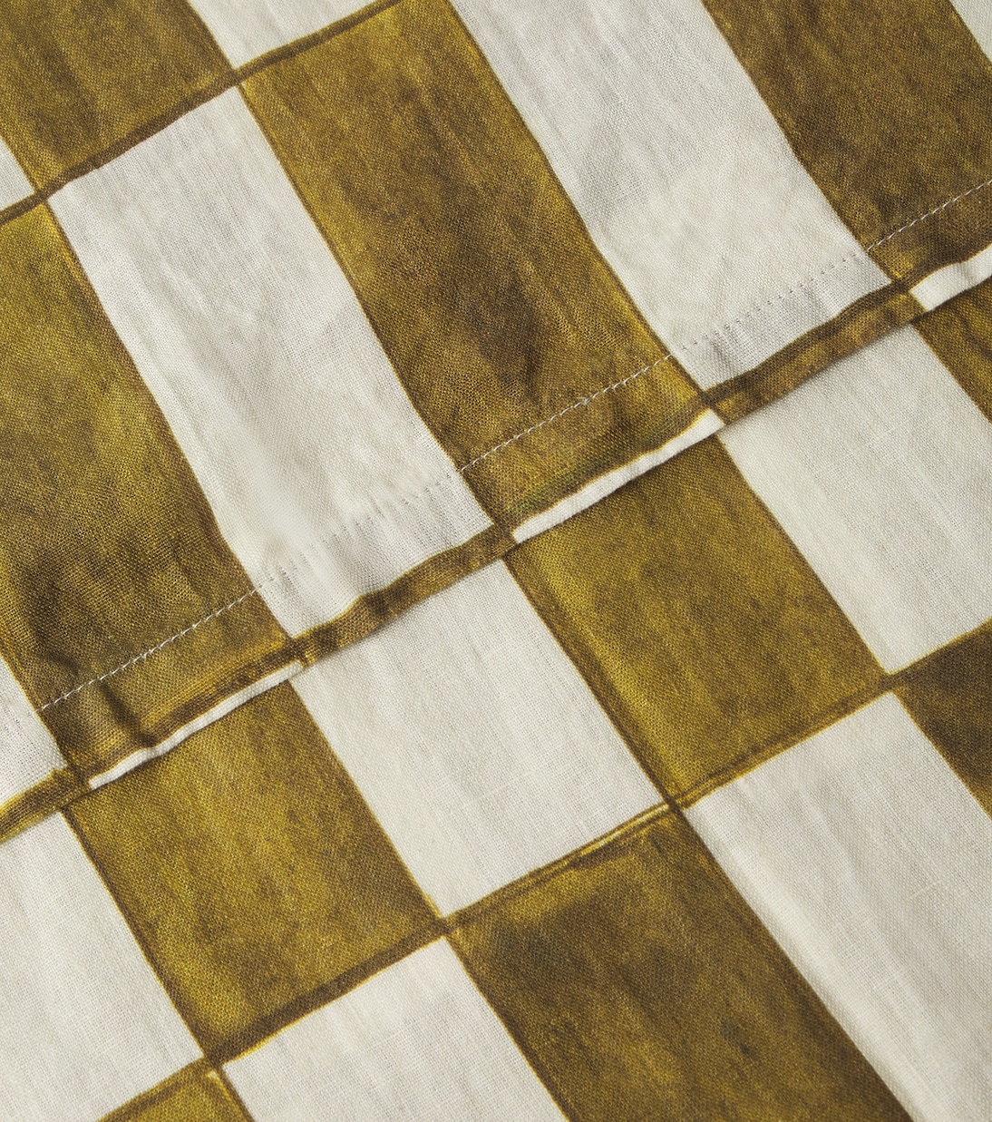 체크 리넨 테이블 커버 | Once Milano