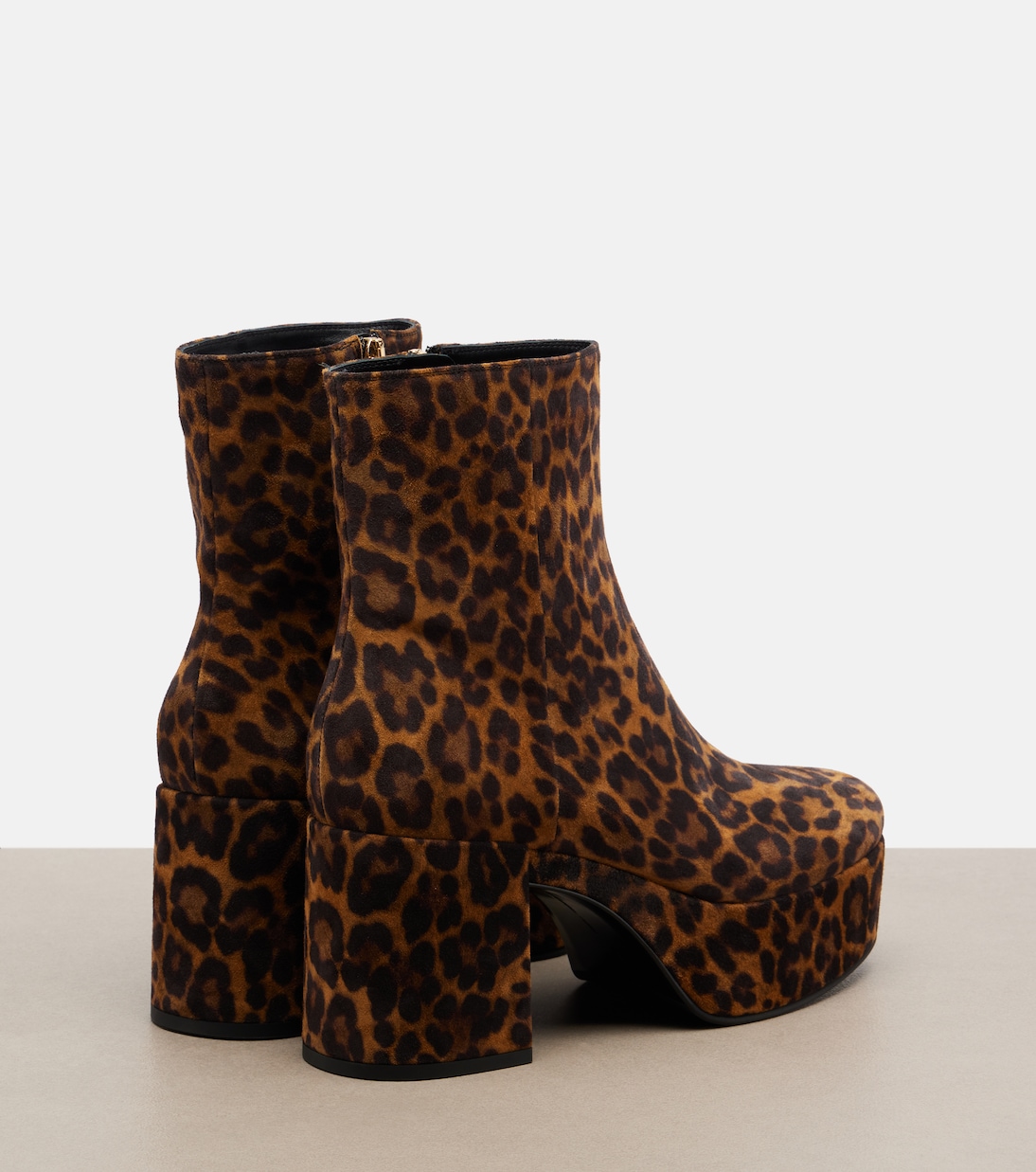 Sally leopard-print suede ankle boots | Gianvito Rossi