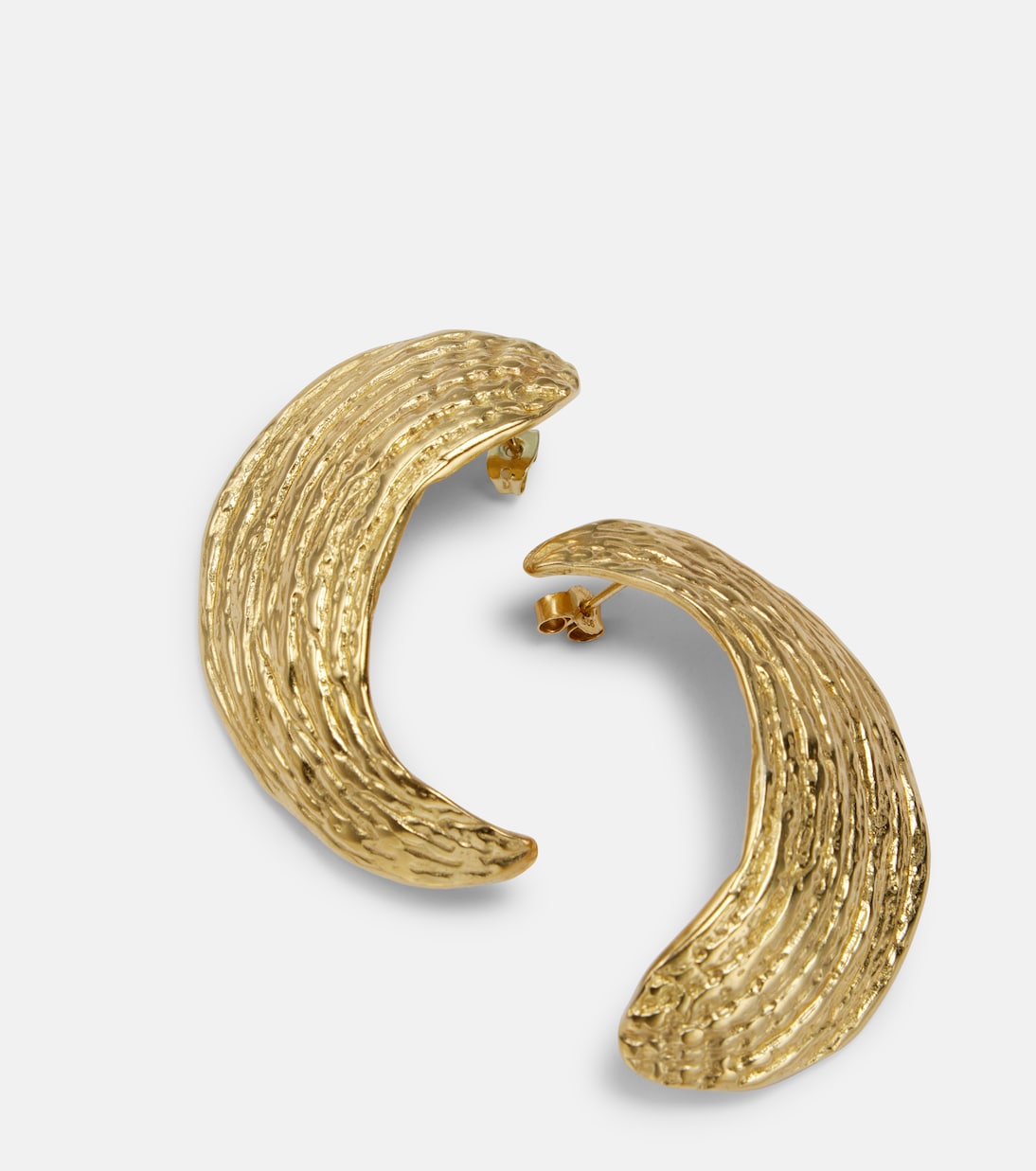 Broken Shell 24kt gold-plated earrings | Ysso