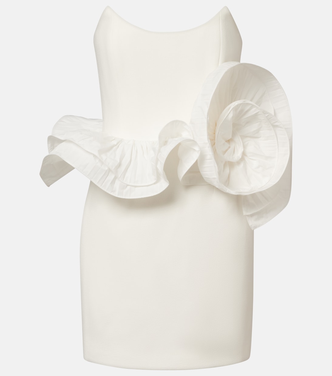 Bridal Ozias ruffled bustier dress | Rebecca Vallance
