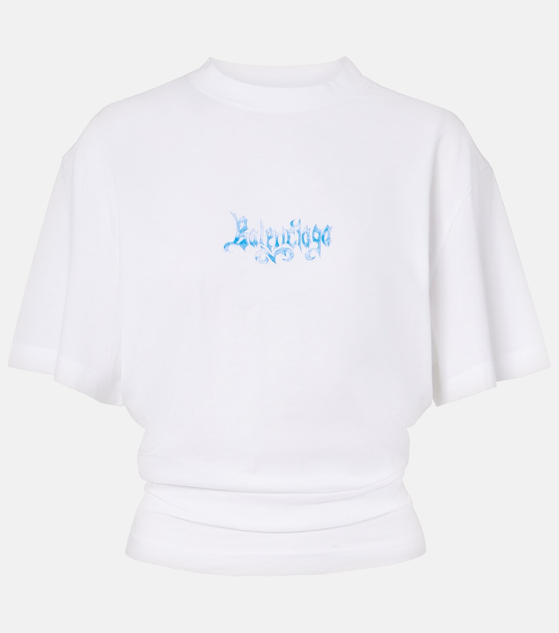 Top in jersey di cotone con logo | Balenciaga