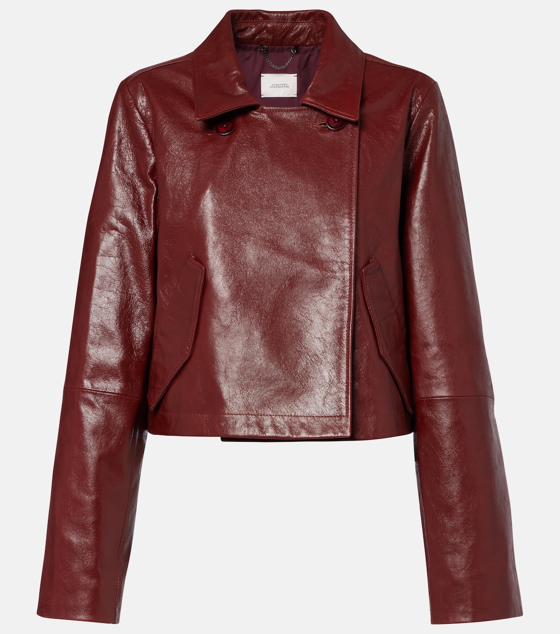 Cropped-Lederjacke Broken Shine | Dorothee Schumacher