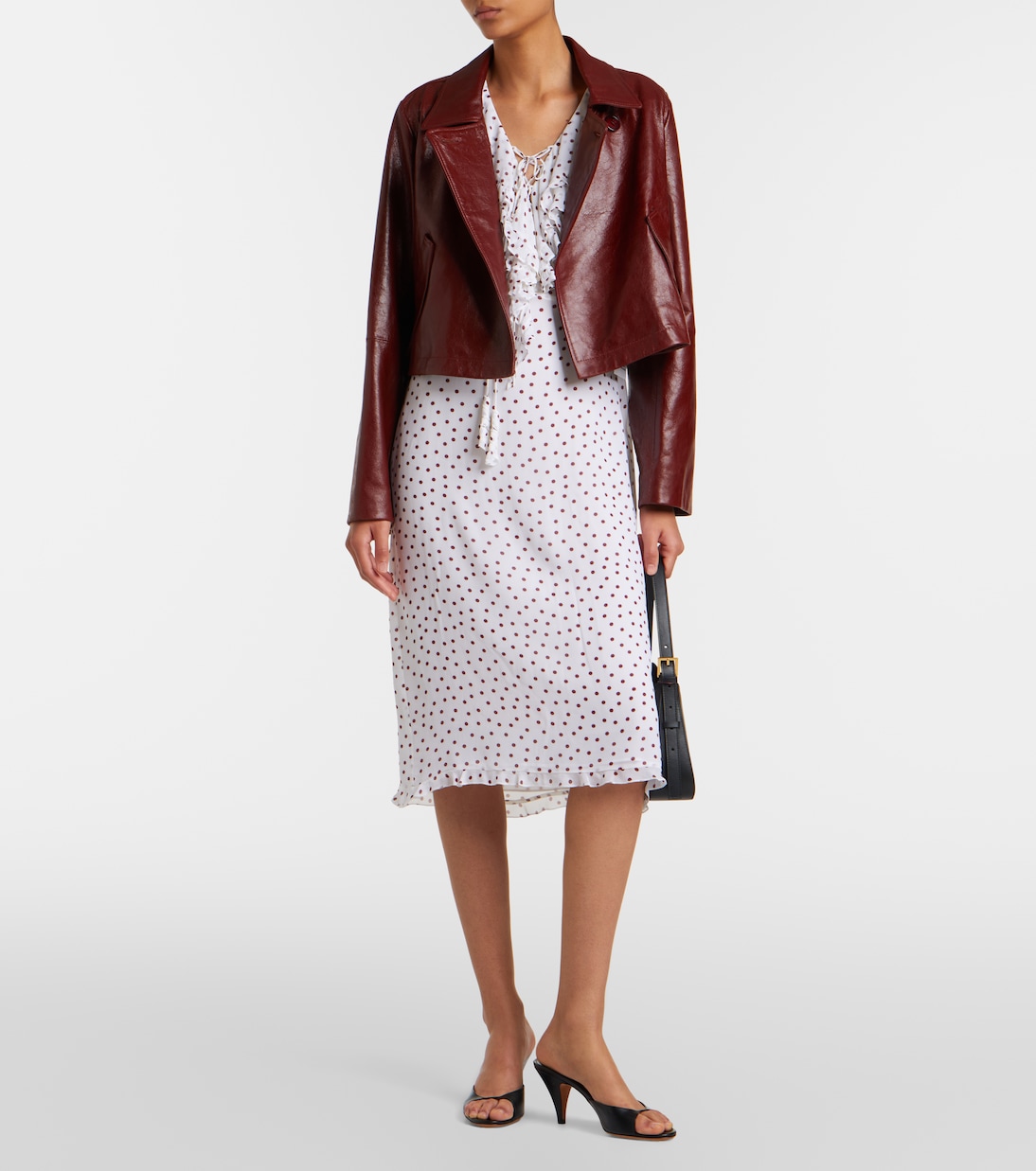 Cropped-Lederjacke Broken Shine | Dorothee Schumacher