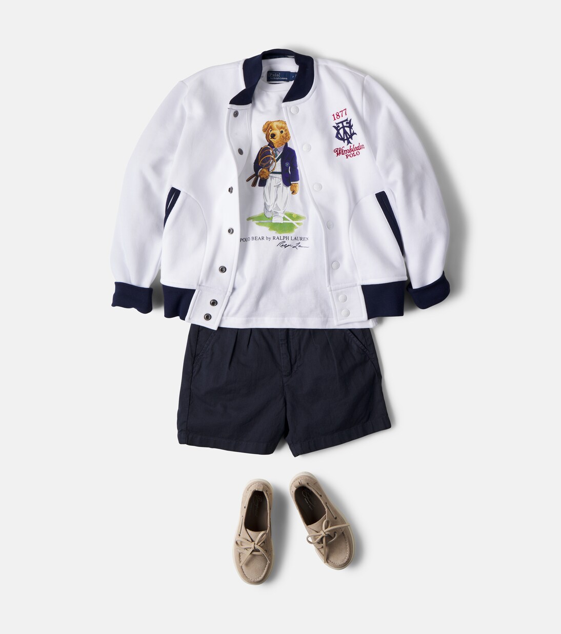 x Wimbledon Polo Bear cotton T-shirt | Polo Ralph Lauren Kids