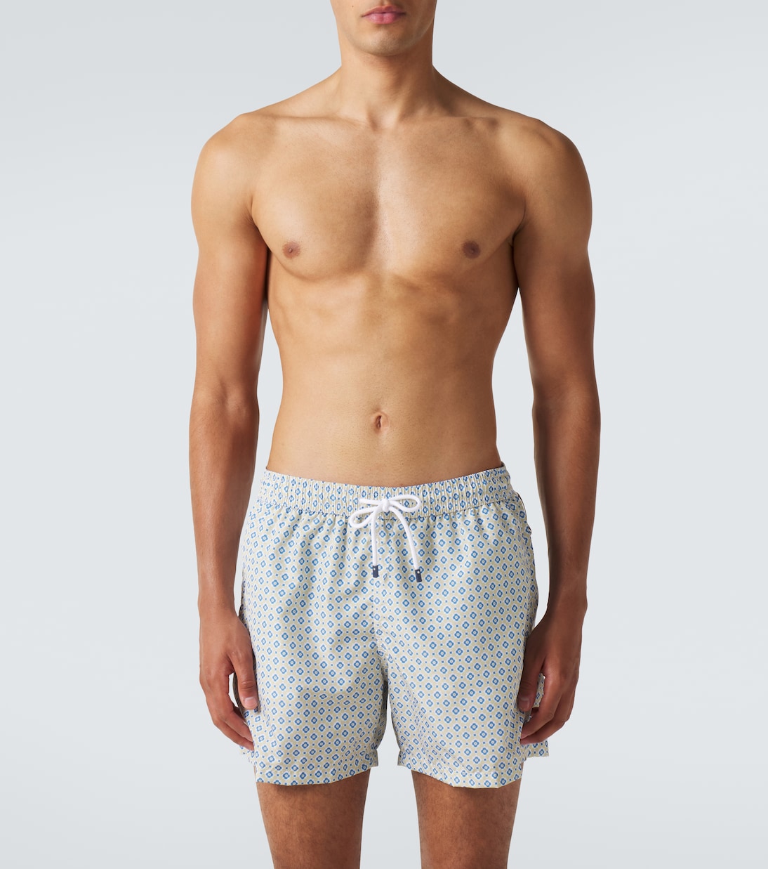Madeira printed swim trunks | Fedeli
