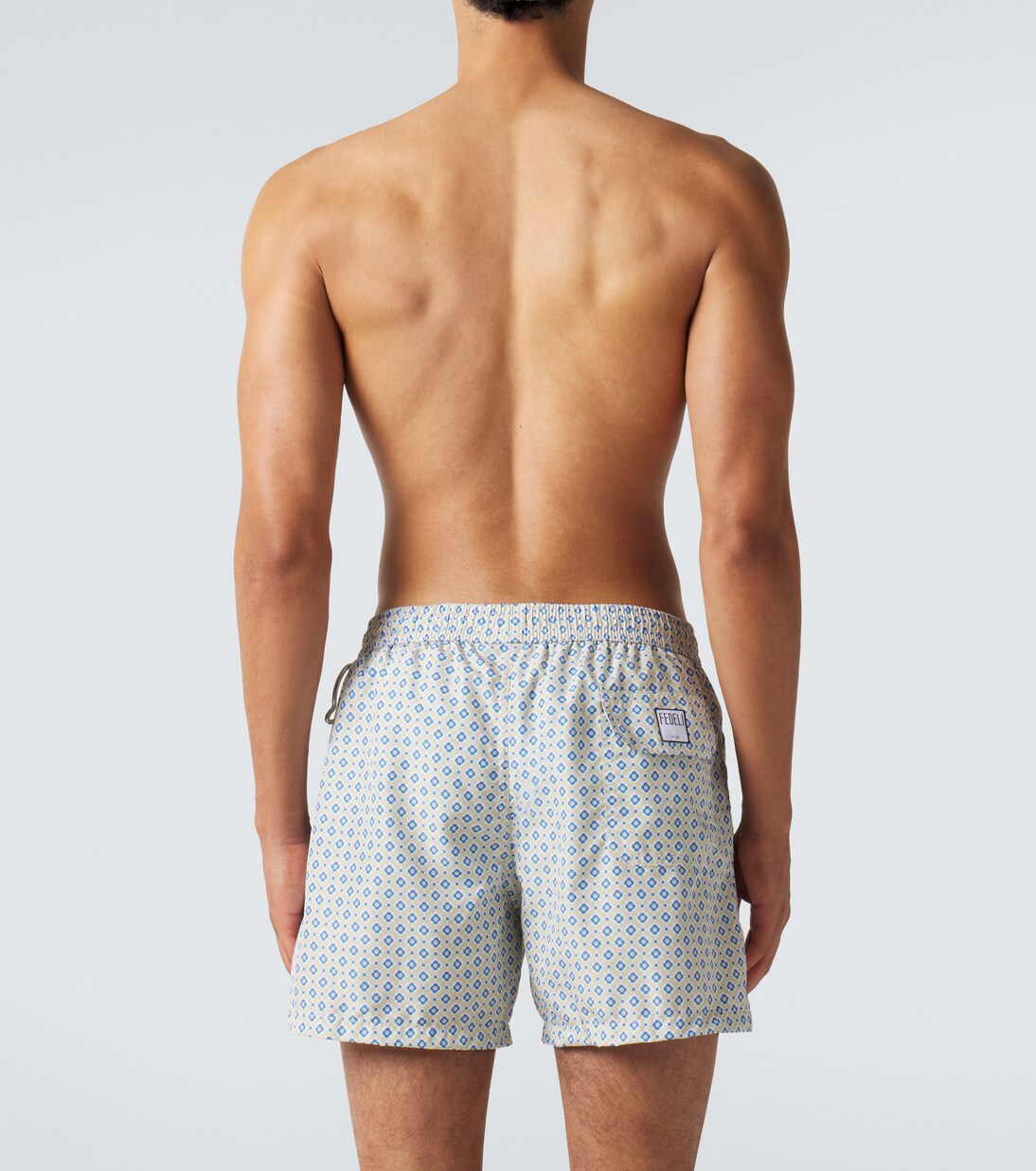 Madeira printed swim trunks | Fedeli