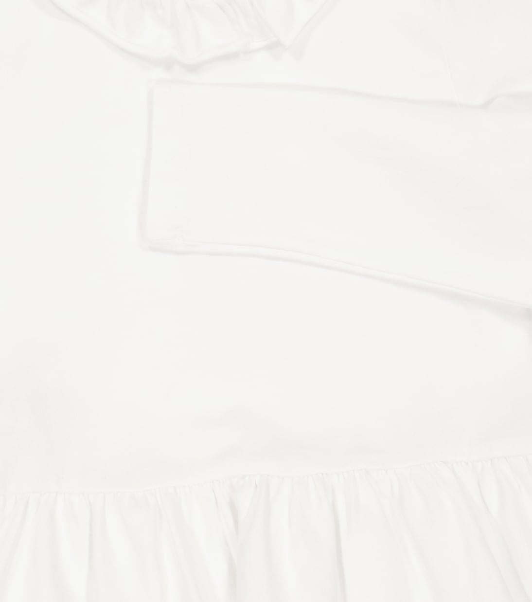 Cotton-blend peplum top | Il Gufo