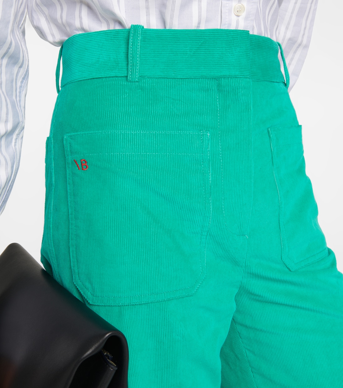 Pantalon ample Alina en velours côtelé de coton | Victoria Beckham