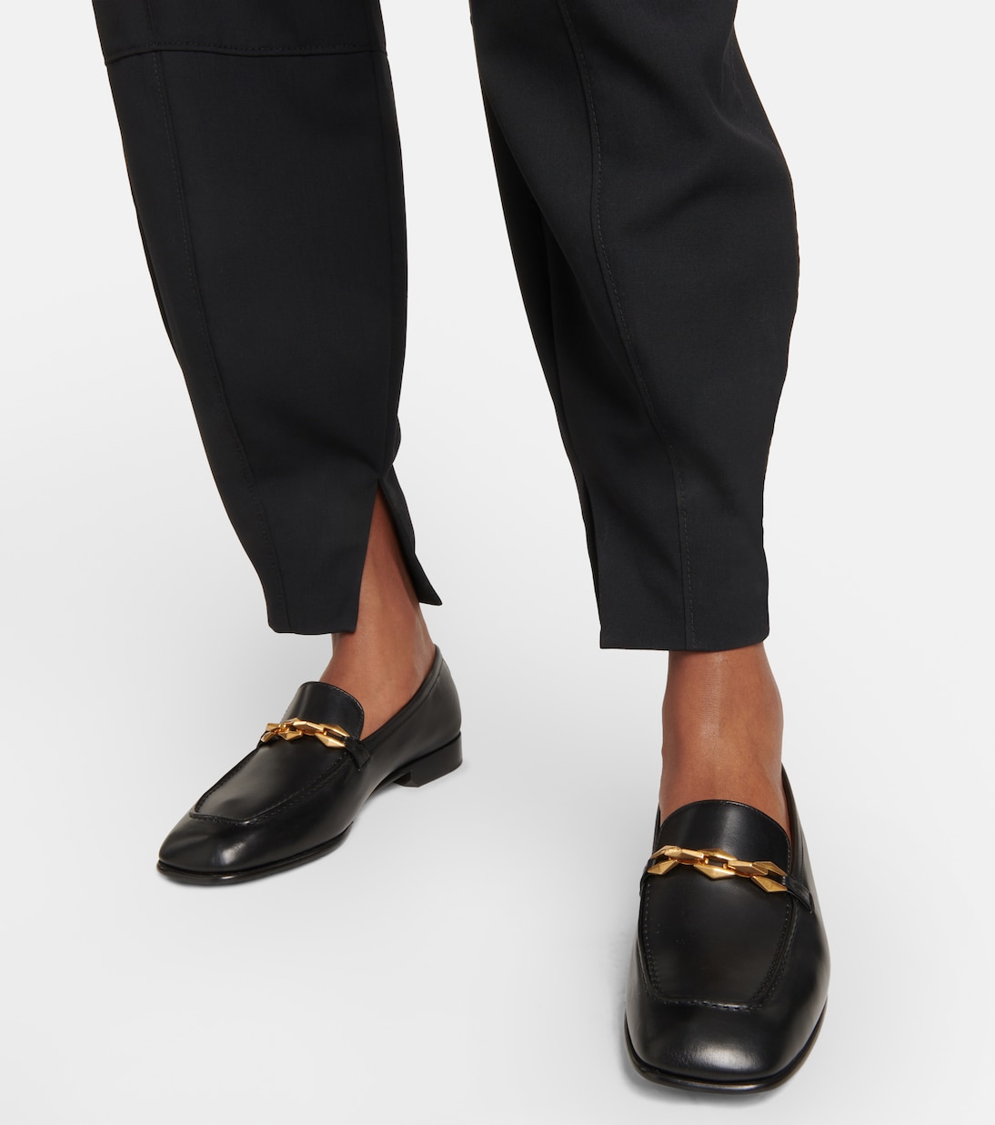 Loafers Diamond Tilda aus Leder | Jimmy Choo