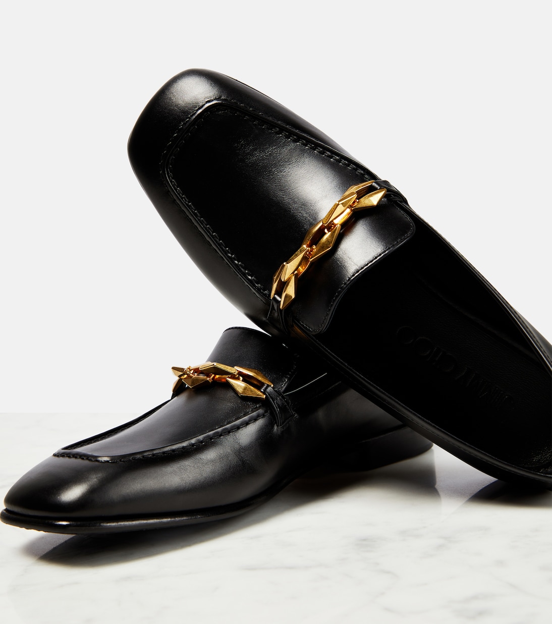 Loafers Diamond Tilda aus Leder | Jimmy Choo