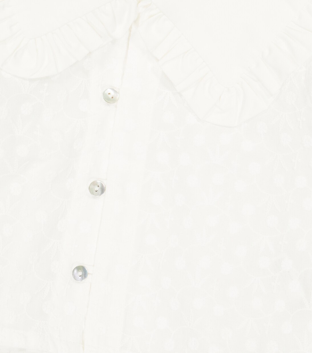 Antonella embroidered cotton blouse | The New Society