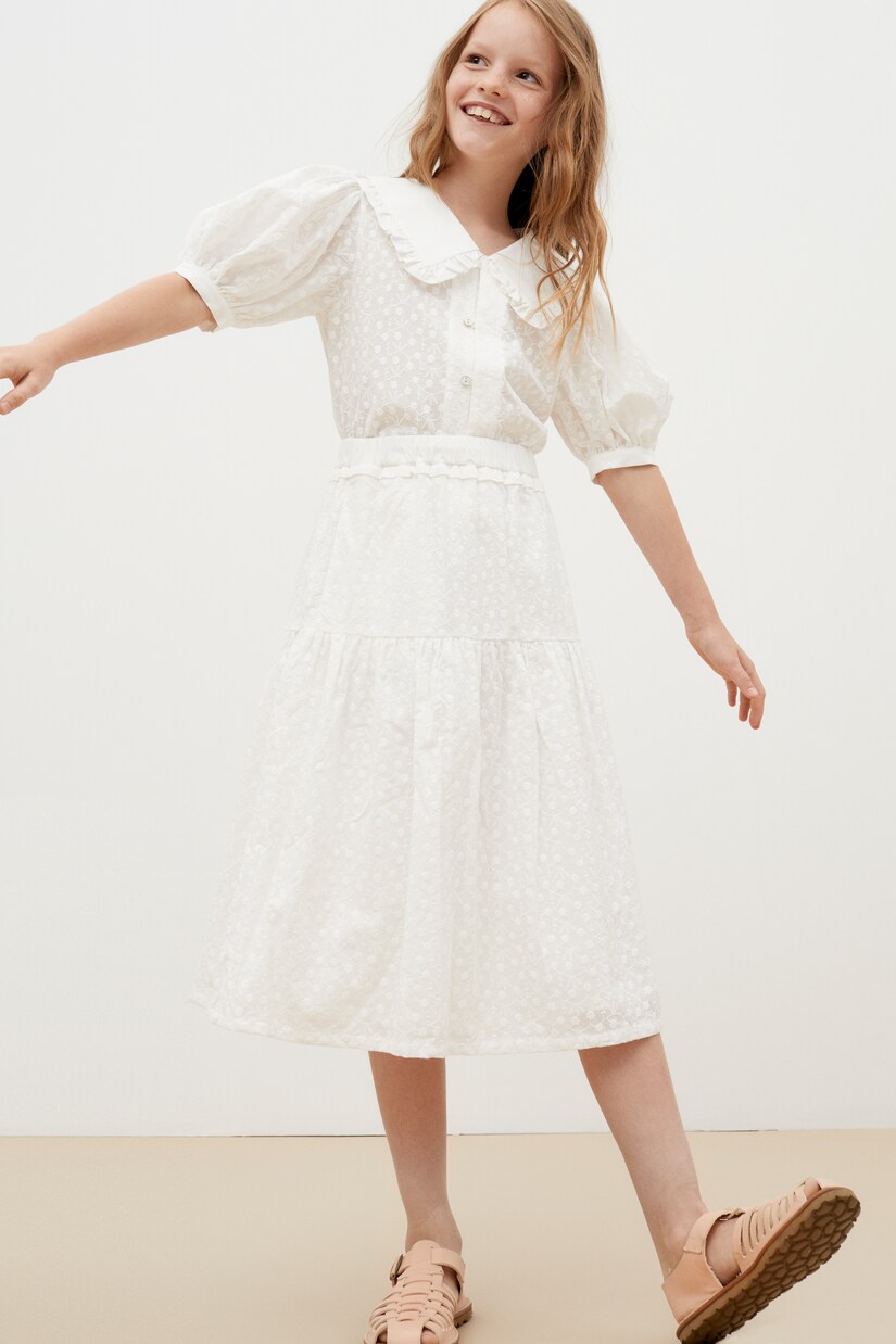 Antonella embroidered cotton blouse | The New Society