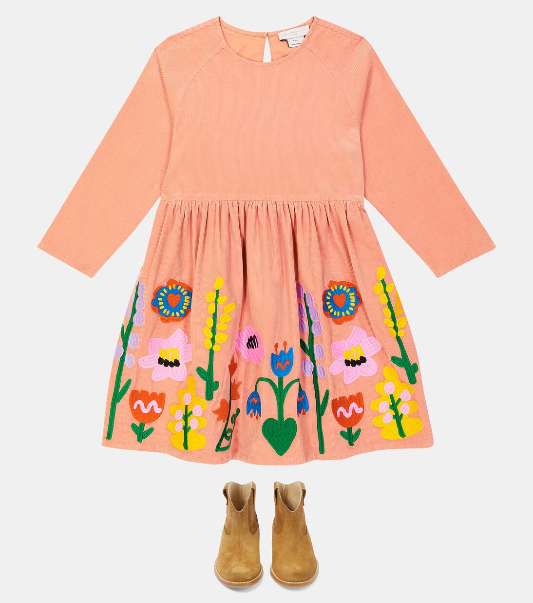 Embroidered cotton dress | Stella McCartney Kids