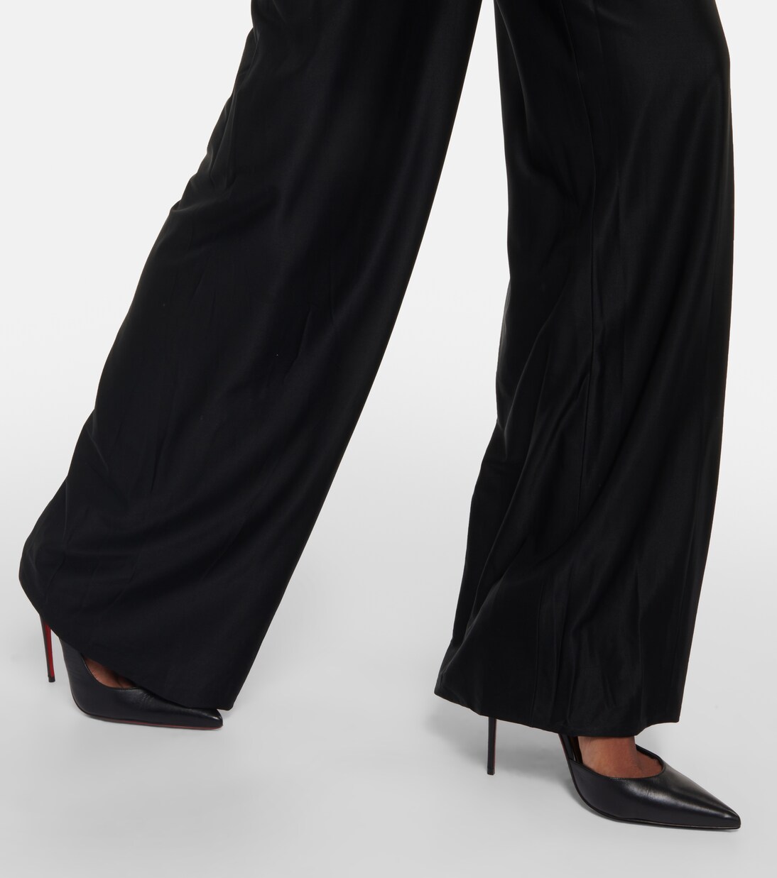 Halterneck jersey jumpsuit | Costarellos