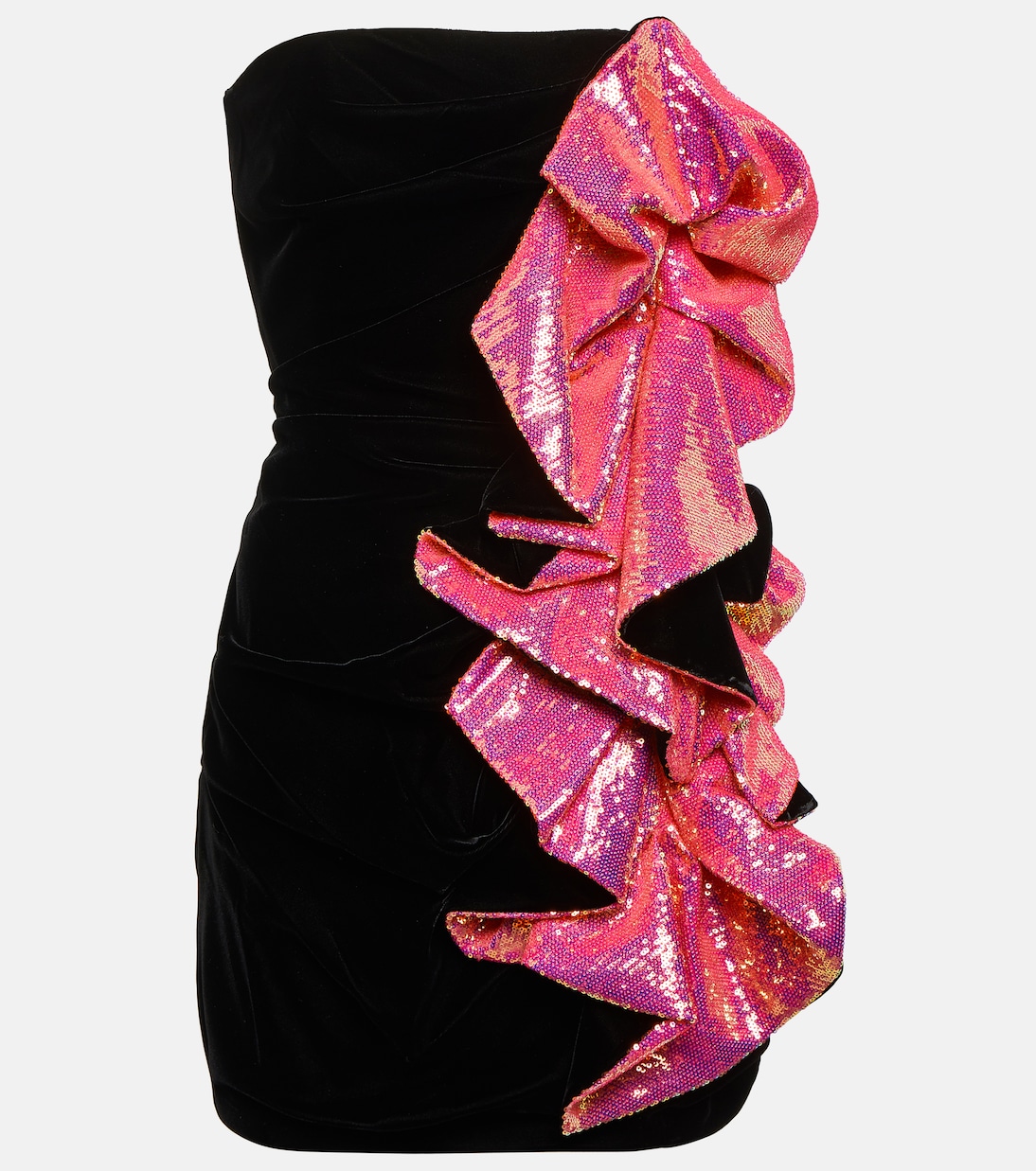 Verziertes Minikleid aus Samt | Alexandre Vauthier