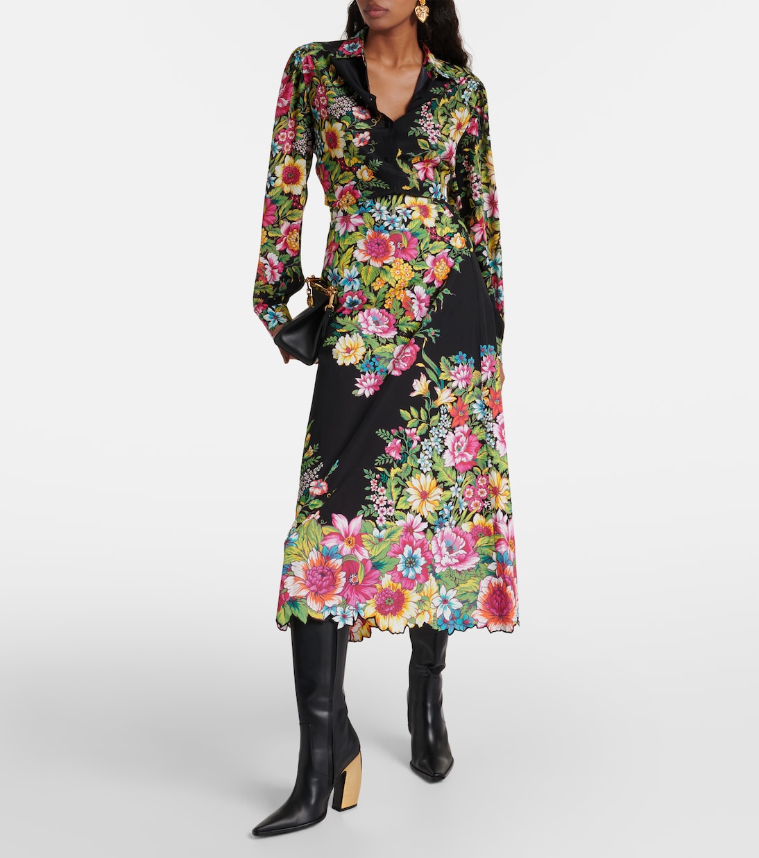 Floral cotton maxi skirt | Etro