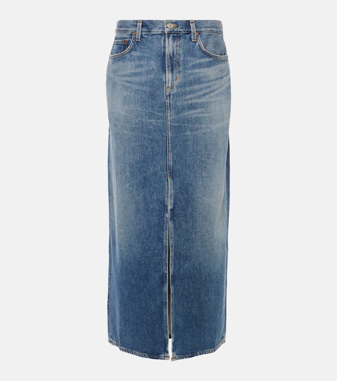 Leif denim maxi skirt | Agolde
