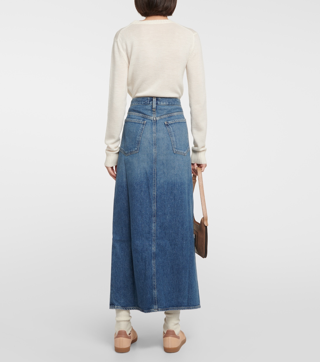 Leif denim maxi skirt | Agolde