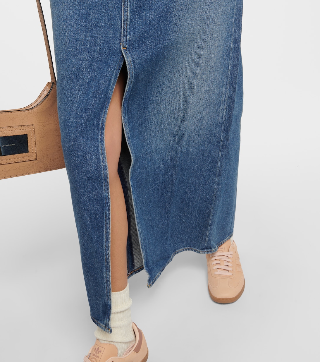 Leif denim maxi skirt | Agolde