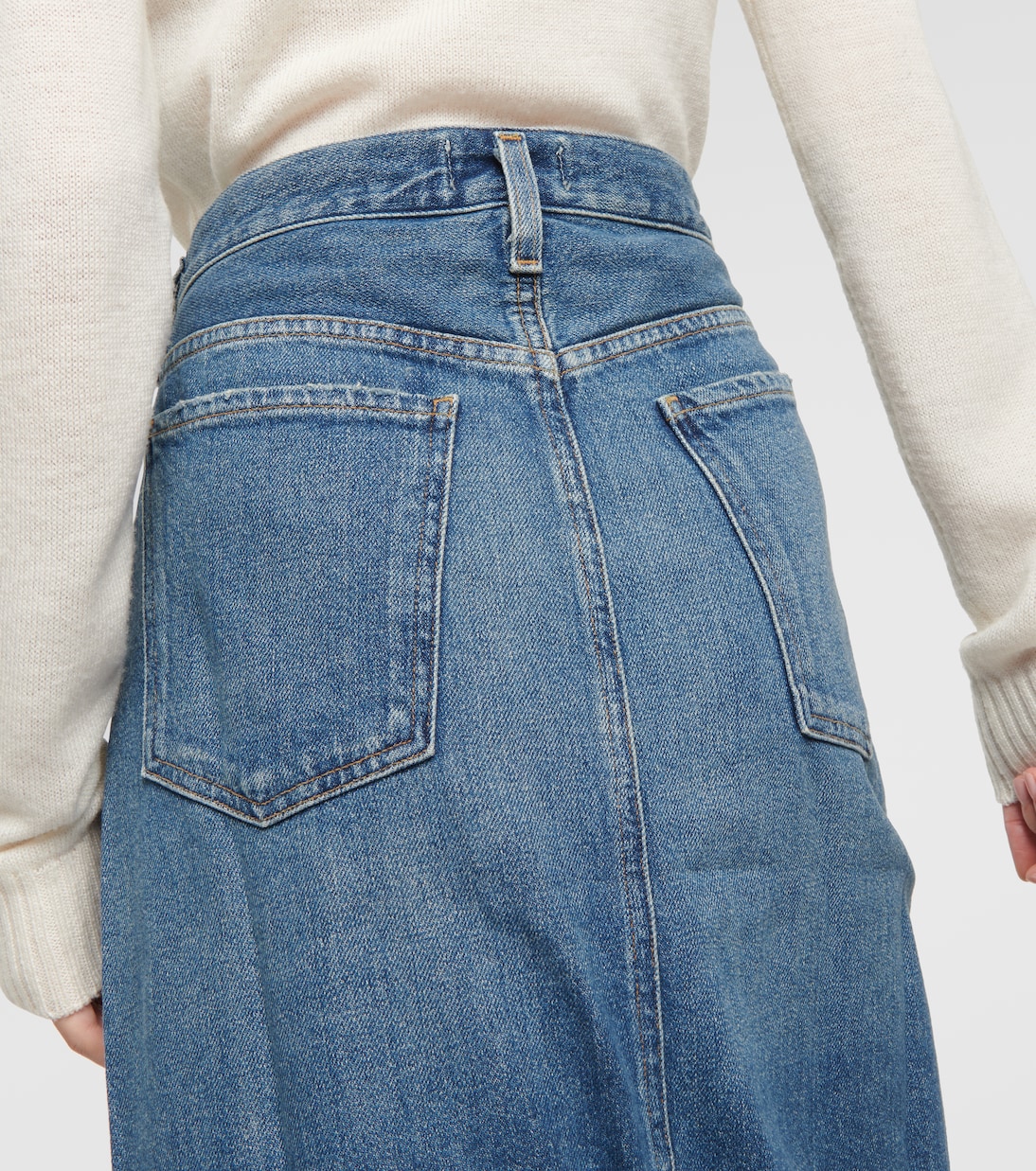 Leif denim maxi skirt | Agolde