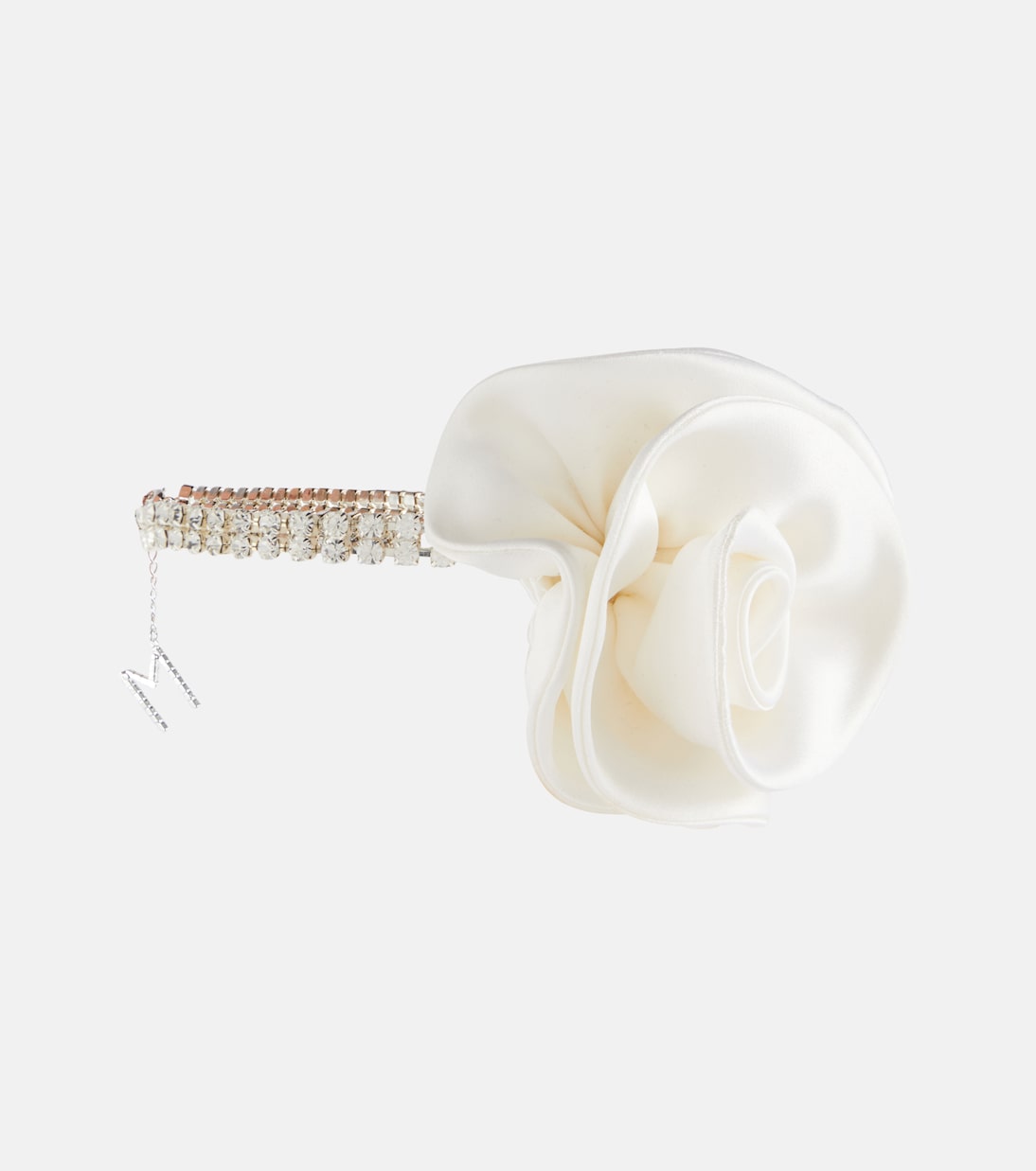 Floral-appliqué crystal-embellished choker | Magda Butrym