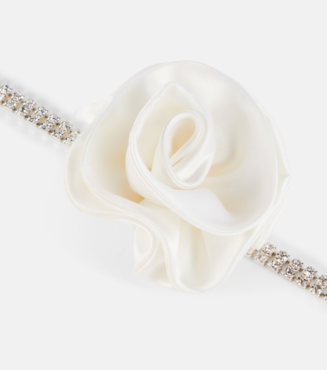 Floral-appliqué crystal-embellished choker | Magda Butrym