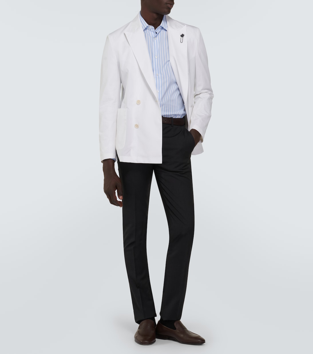 Double-breasted cotton blazer | Lardini