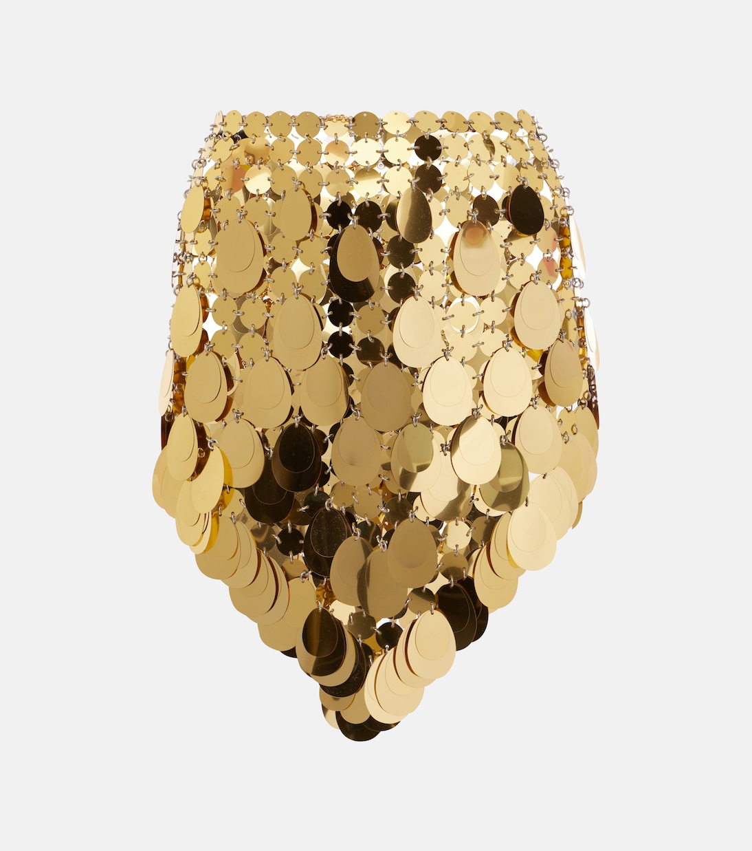 Minirock Golden Sparkle Assembly mit Pailletten | Rabanne