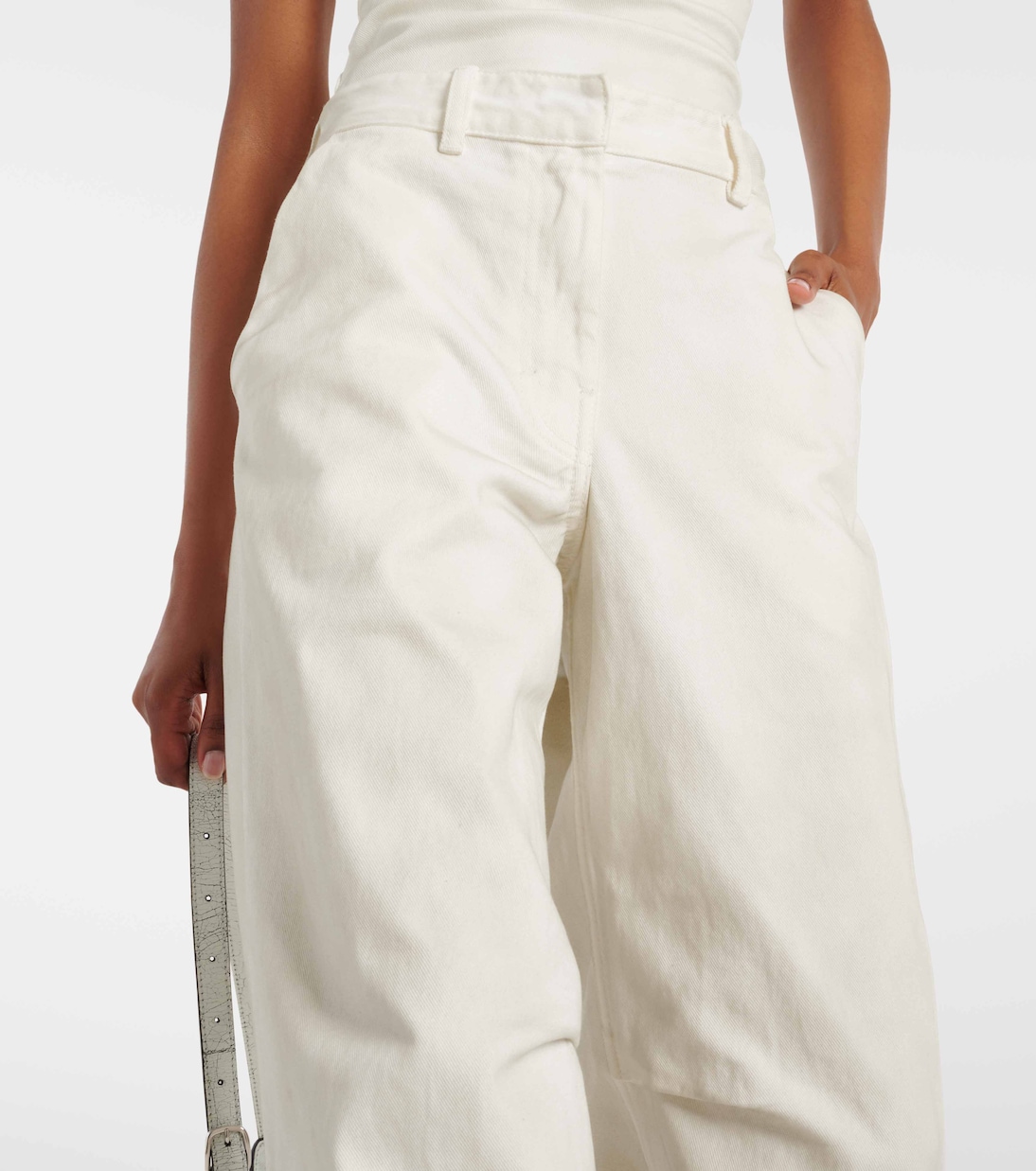 High-Rise Wide-Leg Jeans Dem | Entire Studios