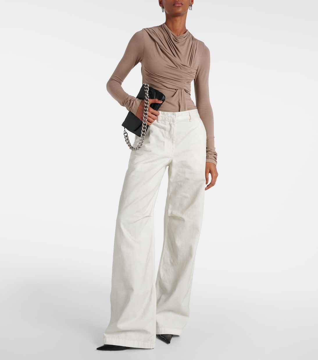 High-Rise Wide-Leg Jeans Dem | Entire Studios