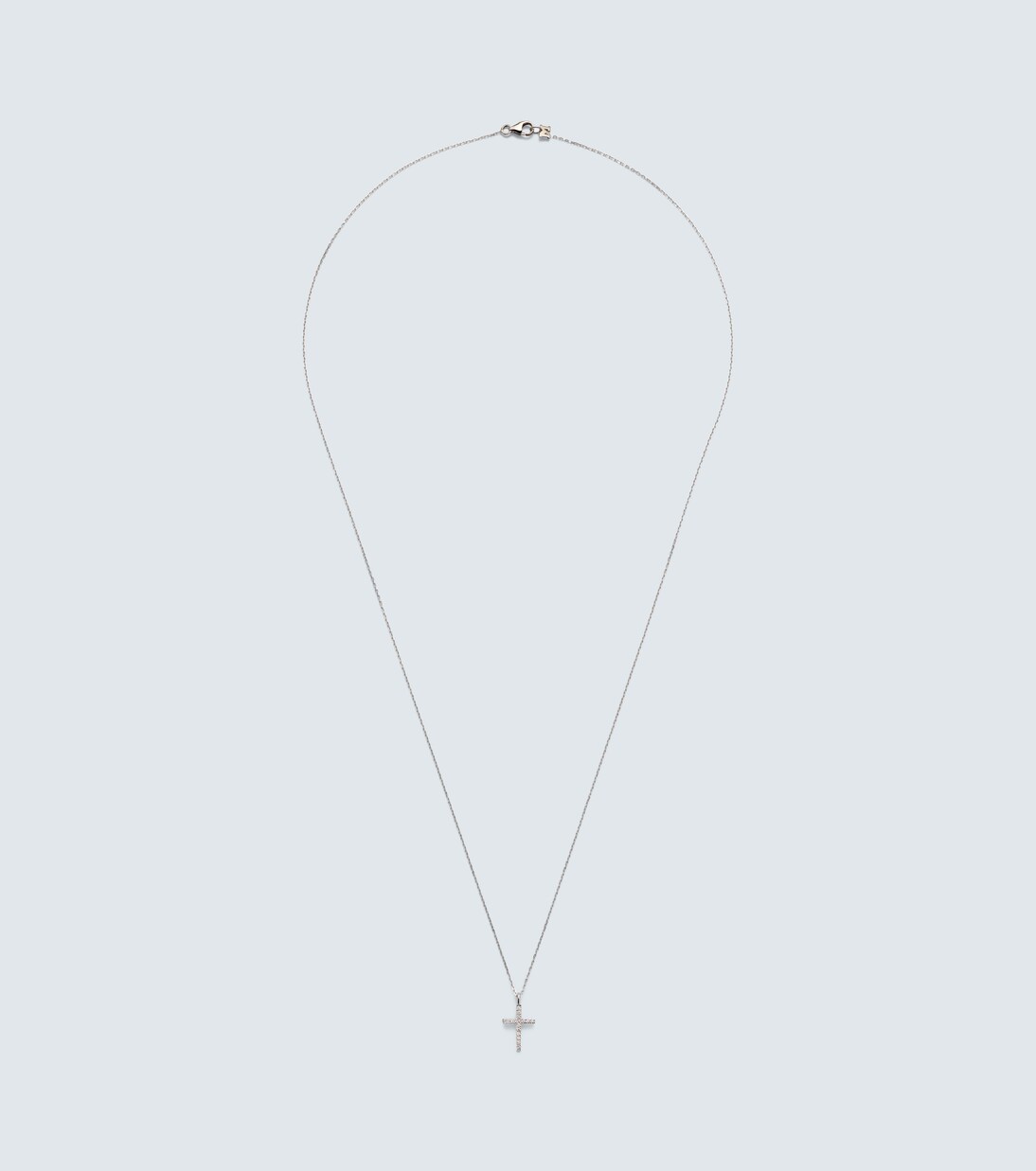 Collana in oro bianco 14kt con diamanti | Mateo