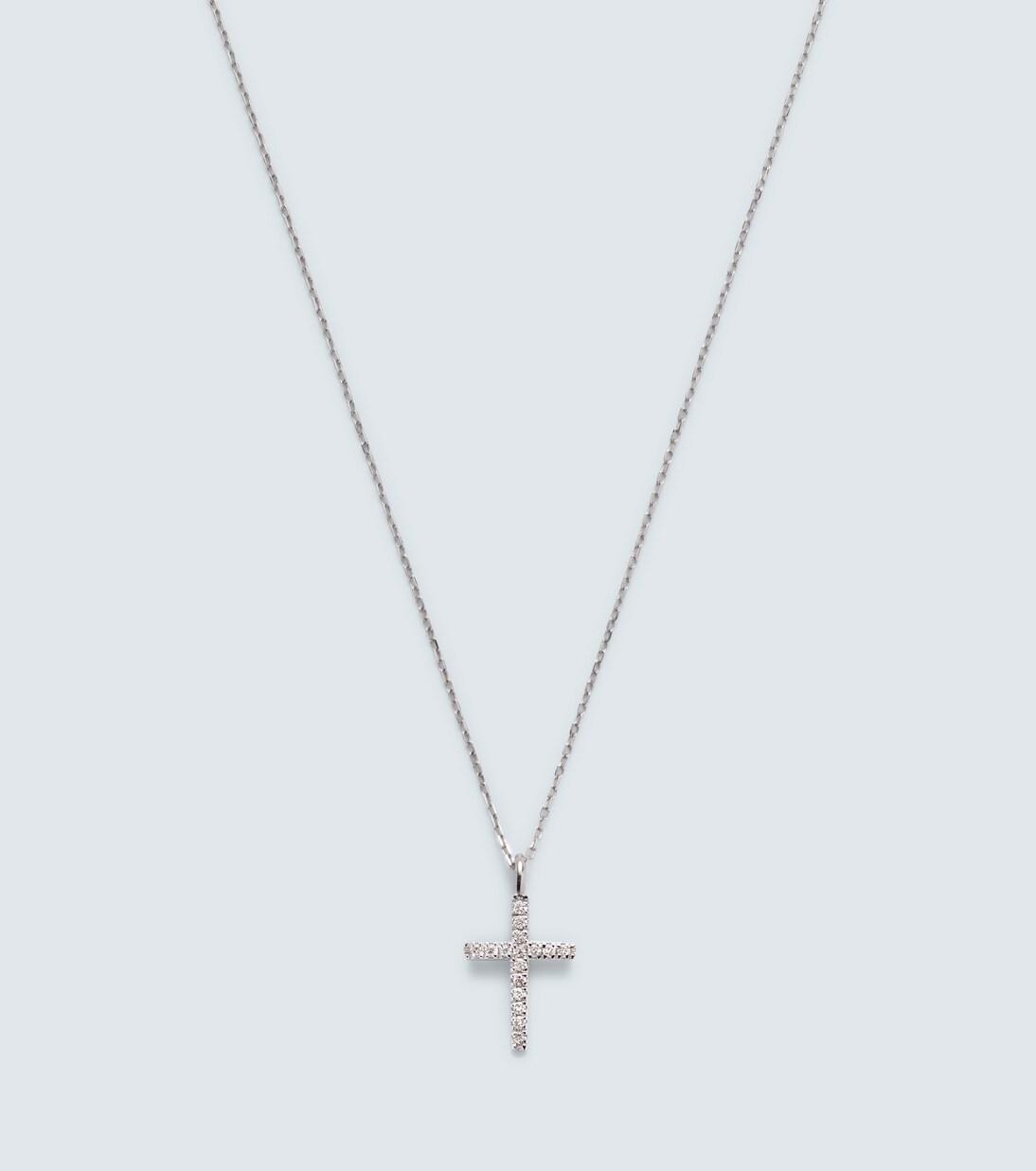 Collana in oro bianco 14kt con diamanti | Mateo