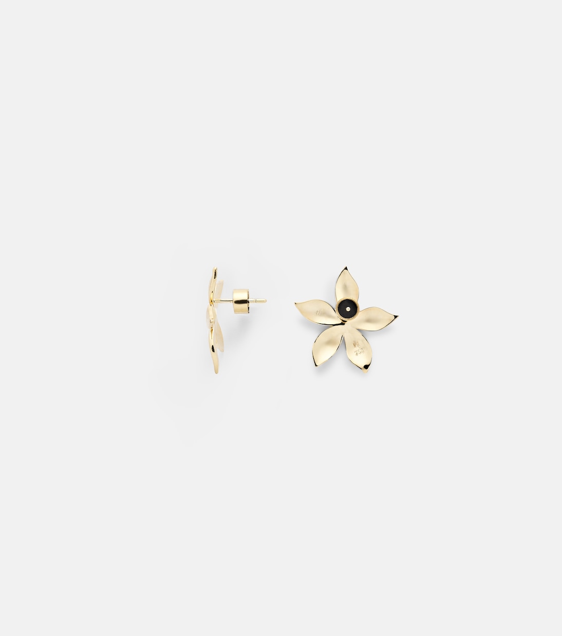 Boucles d'oreilles Golden Blossom en or 18 ct et diamants | Ileana Makri