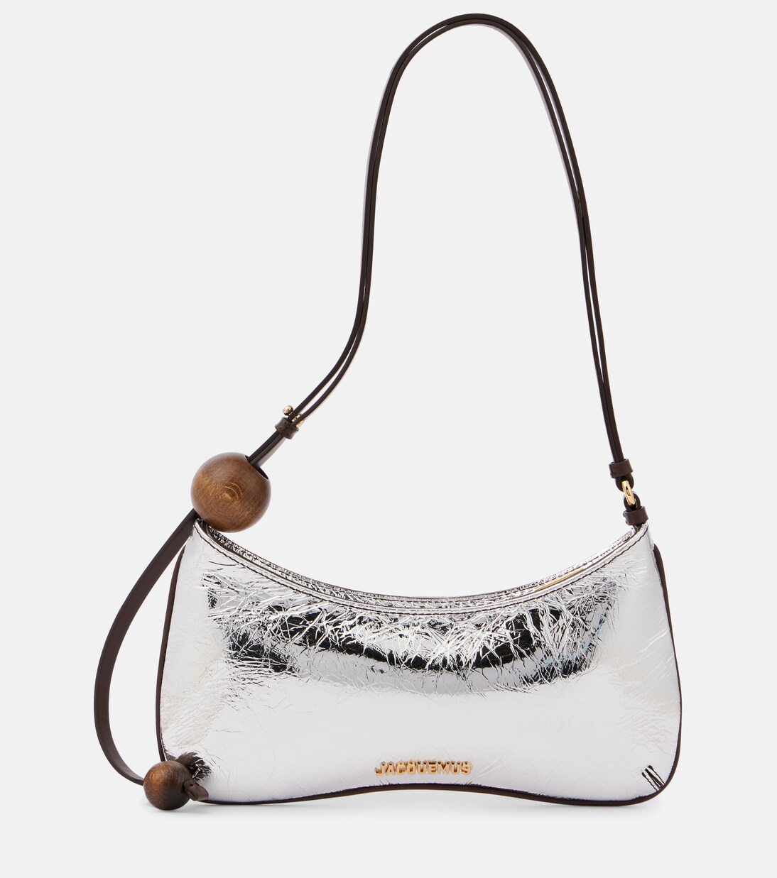 Le Bisou Perle metallic leather shoulder bag | Jacquemus