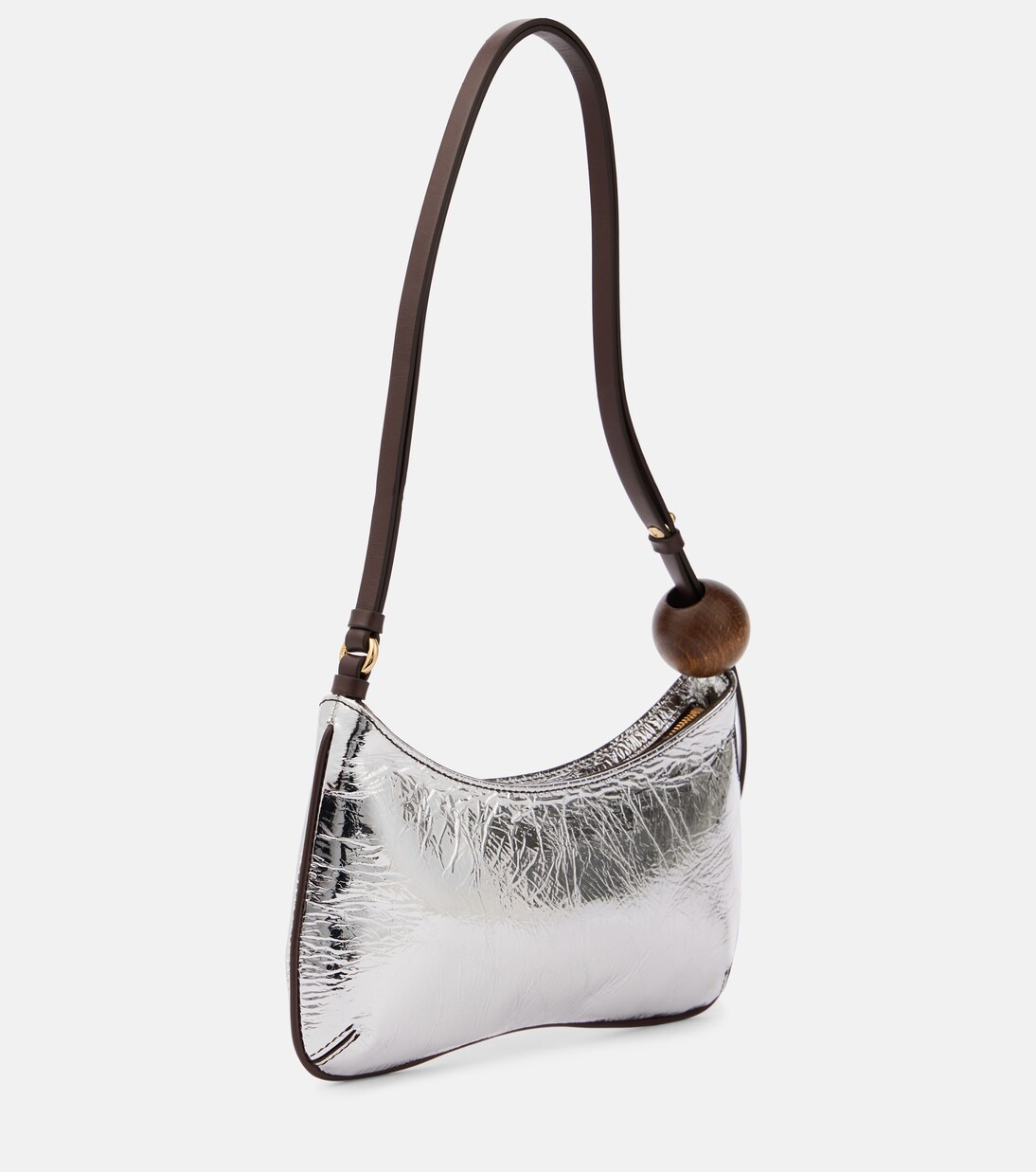 Le Bisou Perle metallic leather shoulder bag | Jacquemus