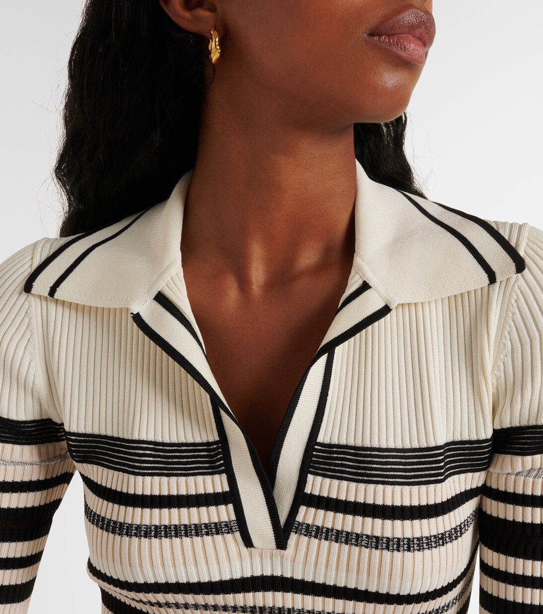 Robe Dessie rayée en maille | Simkhai