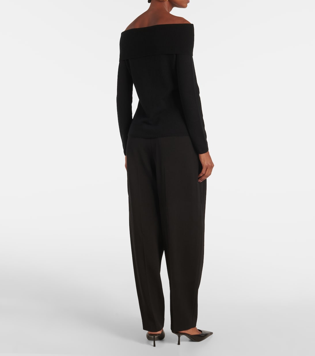 Off-Shoulder-Pullover aus Kaschmir | Jardin des Orangers