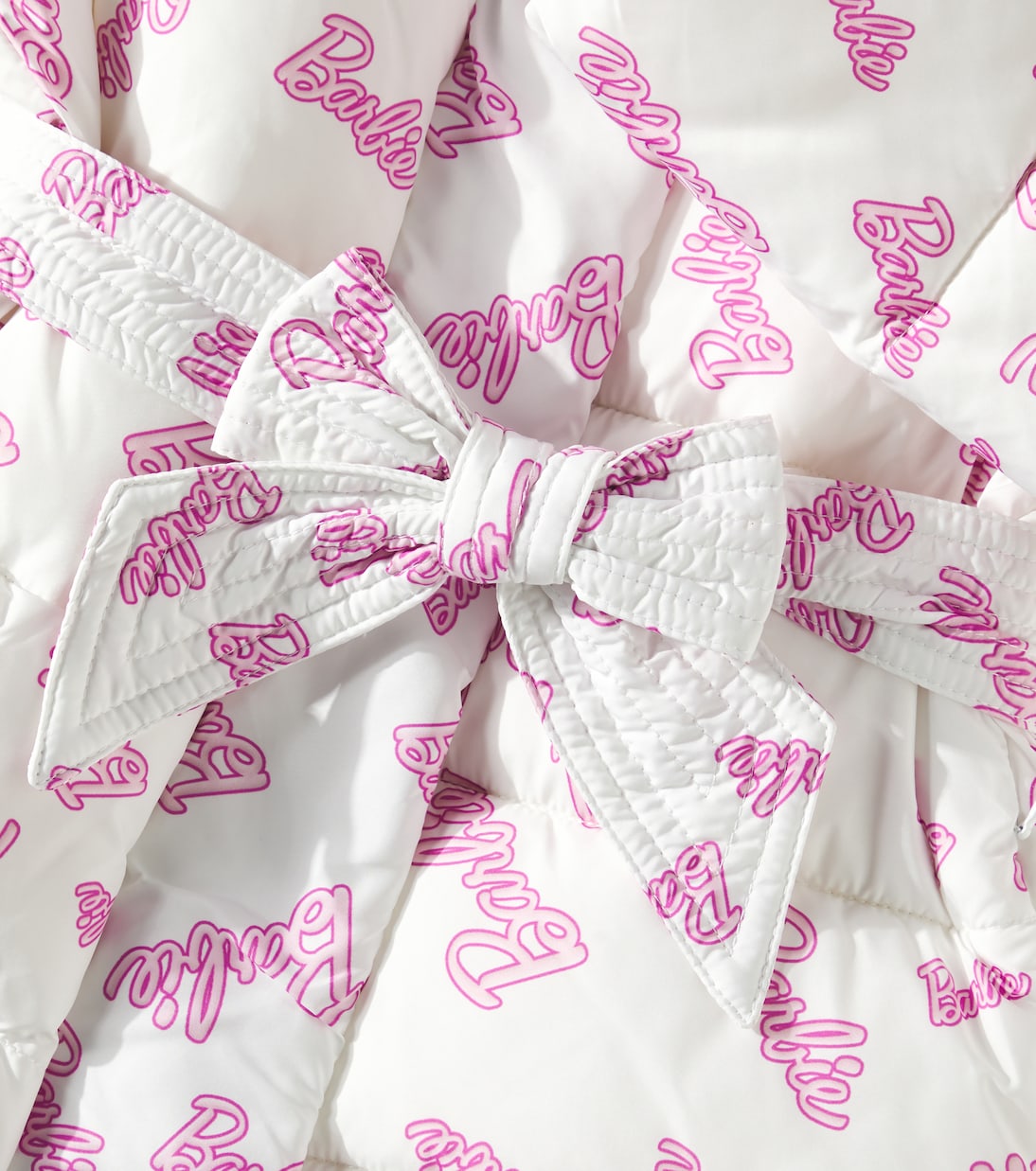 x Barbie® printed puffer jacket | Monnalisa