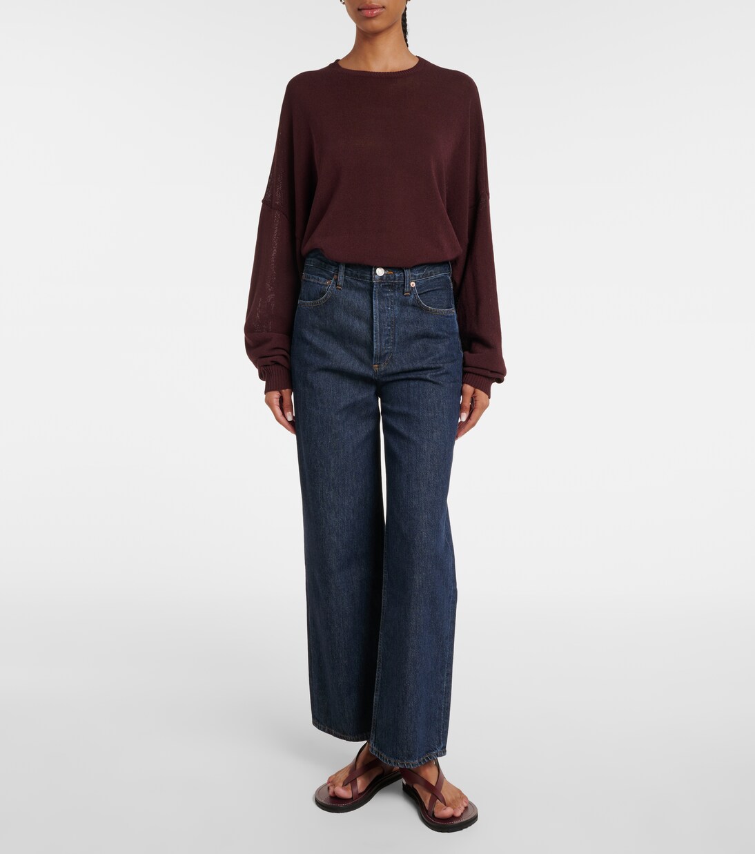 High-Rise Wide-Leg Jeans Ren | Agolde