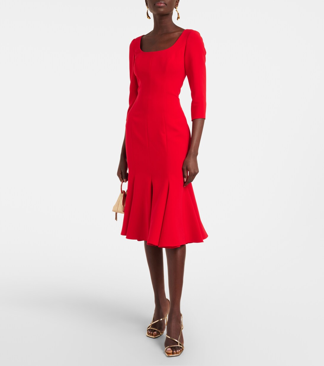  Crêpe midi dress | Carolina Herrera