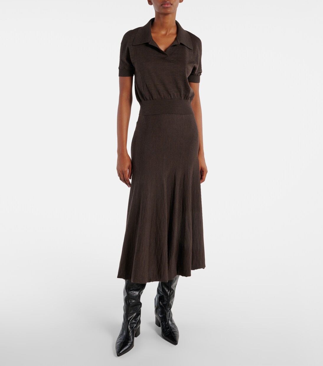 Andee leather over-the-knee boots | Khaite