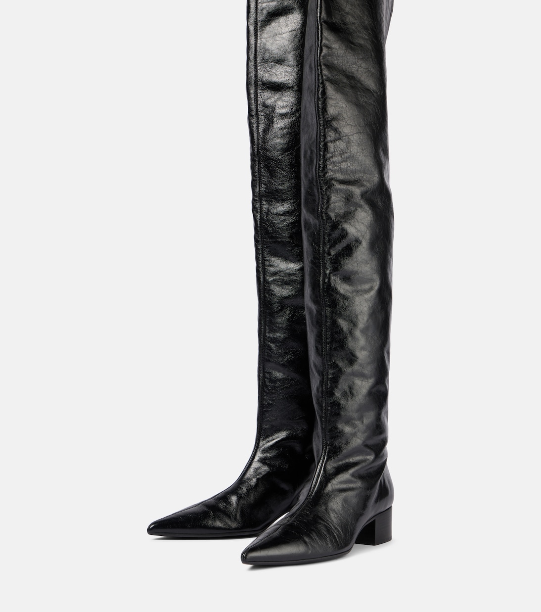 Andee leather over-the-knee boots | Khaite