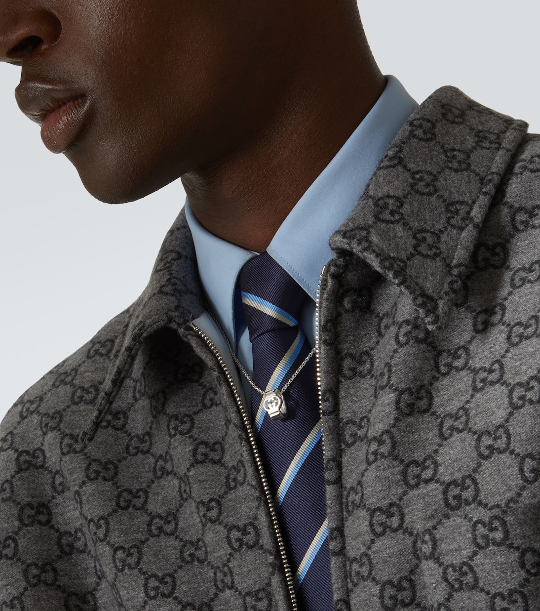 Interlocking G sterling silver necklace | Gucci